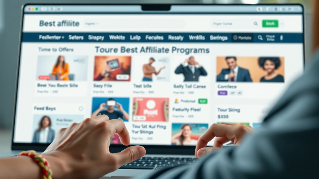 sleek interface with best affiliate program offers and high-paying opportunities