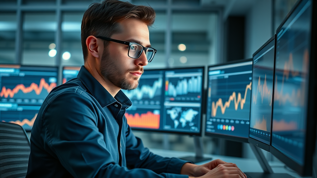 affiliate marketer analyzing affiliate marketing metrics and performance