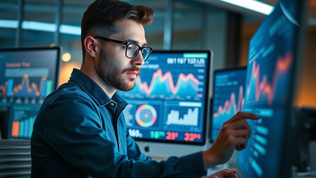 website heatmap showing optimized affiliate links placement for maximum conversion rate in a digital marketing office