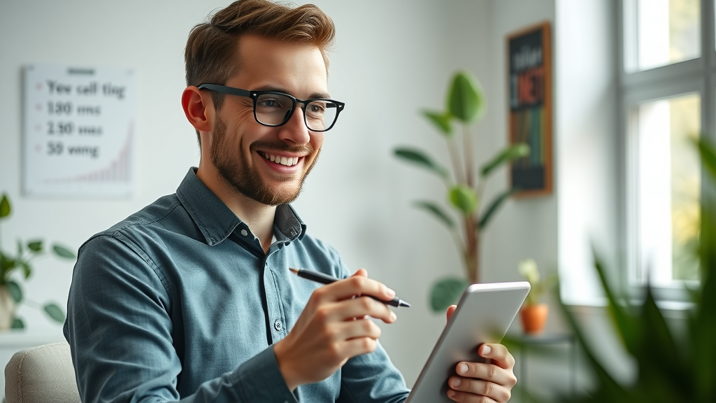 professional email marketer reviewing campaign results for affiliate earnings