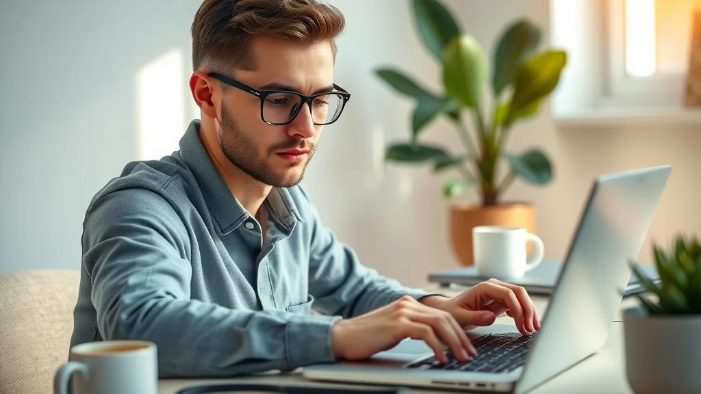 user signing up for ClickBank account on a laptop