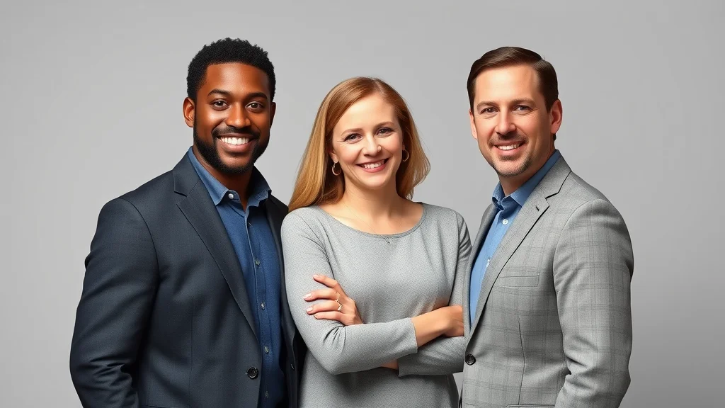 Portraits of Omar & Melinda Martin and John Thornhill, creators of the master affiliate profits system