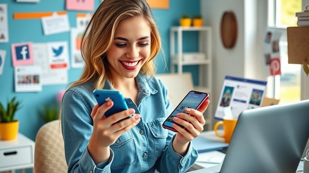 social media marketer promoting ClickBank products across platforms